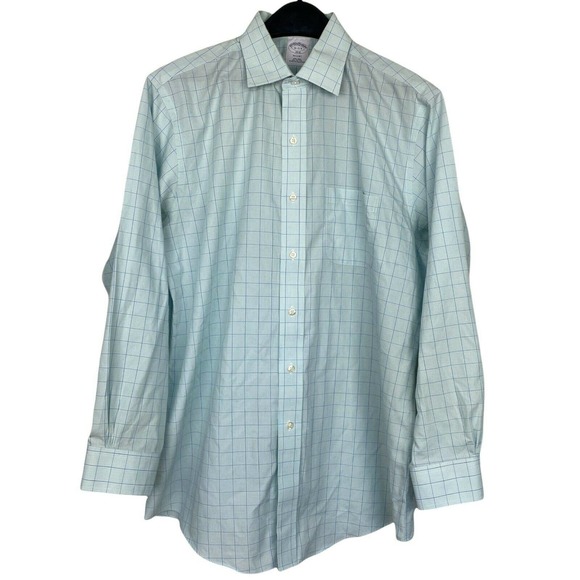 Brooks Brothers Men's 16 32/33 (Large) REGENT Non Iron Button Up Check *Read - Picture 6 of 6